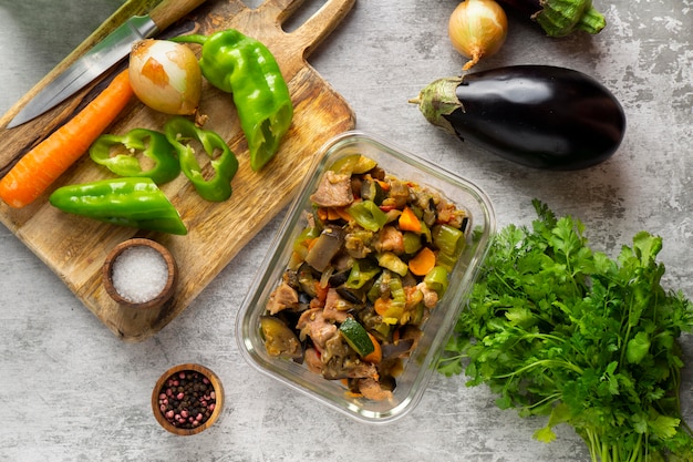 Roasting vegetables in the oven on a baking sheet
