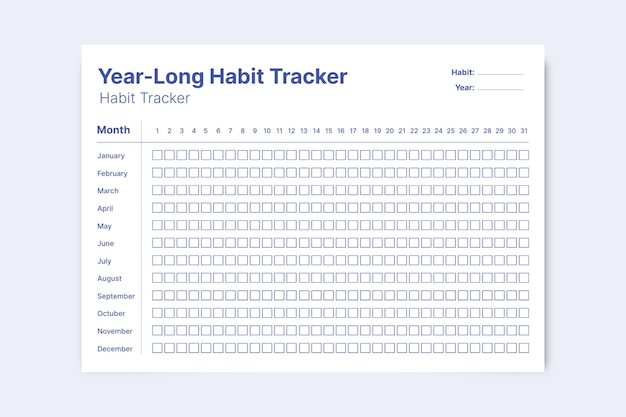 Workout habit tracker and journal