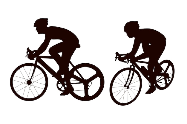 Cyclist demonstrating proper riding posture