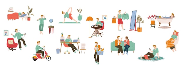 Person walking, standing, and doing light chores