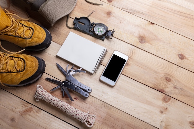 Illustration of daily 25-minute hiking prep exercises