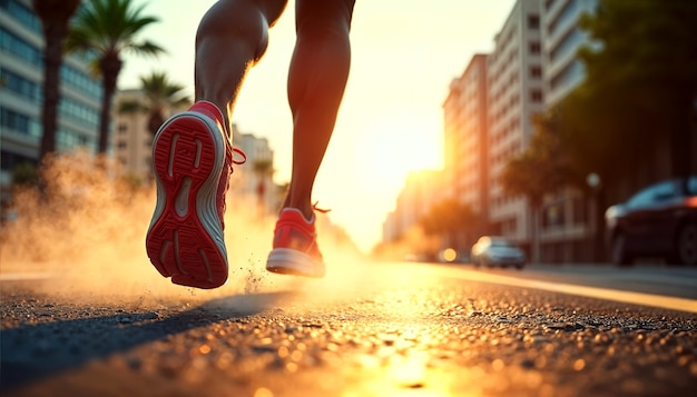 Woman jogging at a relaxed pace on a trail