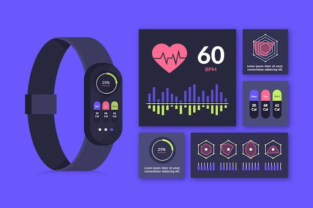 Wrist fitness tracker showing blood pressure reading