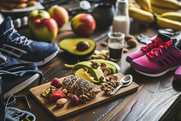 Healthy meals and snacks for walking and running