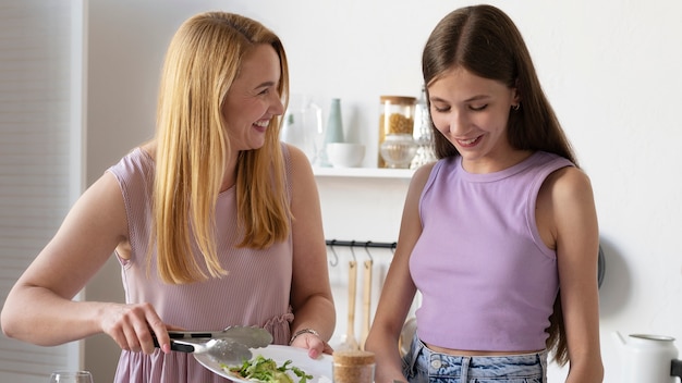 Colorful plate of balanced teen-friendly meals