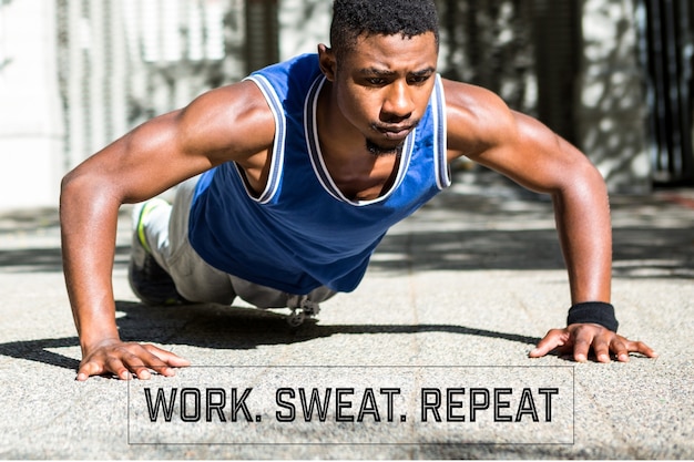 Person doing high-intensity interval training