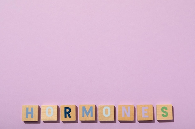 Hormonal balance concept with endocrine system