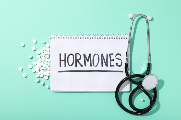 Hormone balance and fitness concept