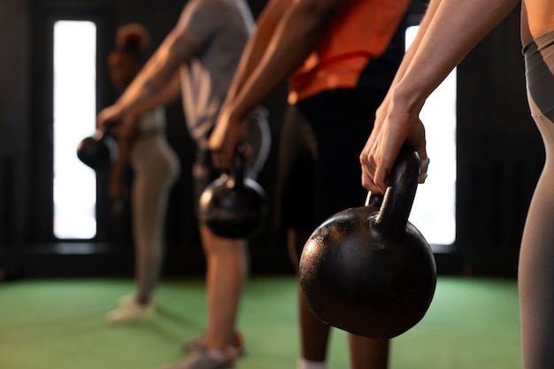 Kettlebell circuit demonstration