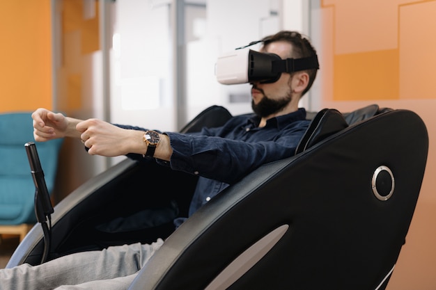 Motion sickness simulator used in brain study