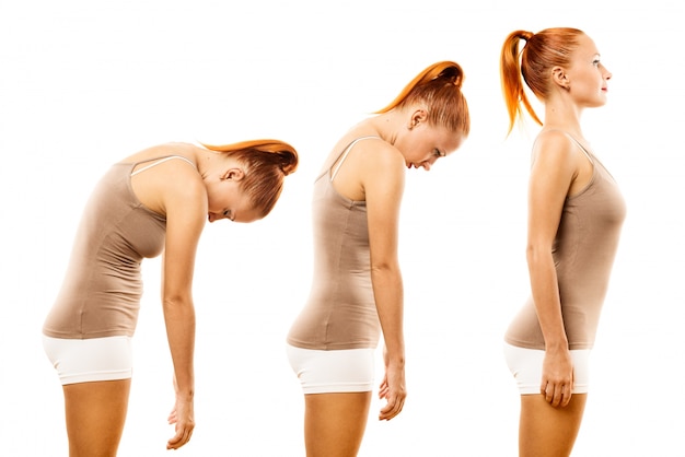 Healthy spine alignment vs poor posture