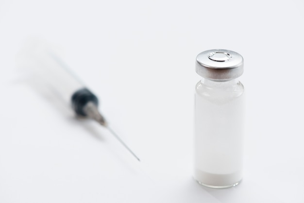 Medical illustration of penicillin injection