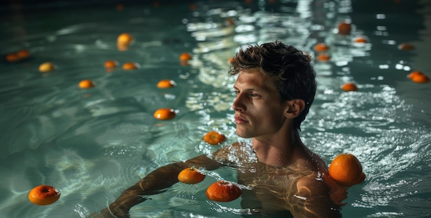 Swimmer preparing a balanced meal and tracking sleep