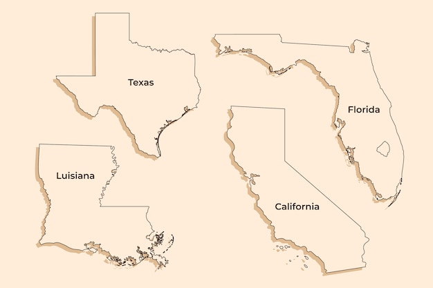 Map showing current COVID-19 hotspots in Western and South Central U.S.