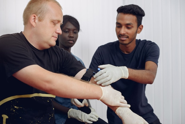 Illustration of person stretching with proper form