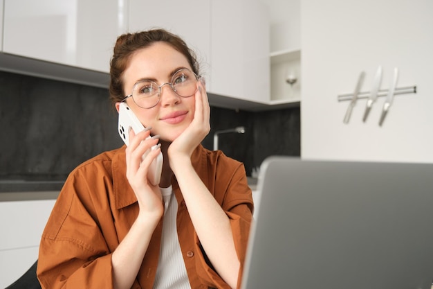 Woman on a video call during postpartum travel